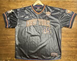 Vintage 1992 FUBU Sports New York Limited Edition Jersey XXXL Orange Black #05